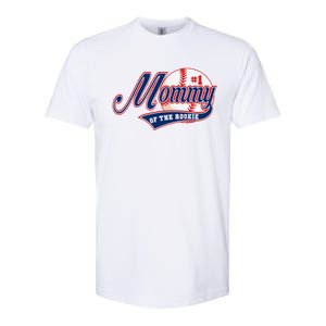 Mommy Of Rookie 1st Birthday Baseball Theme Matching Party Softstyle CVC T-Shirt