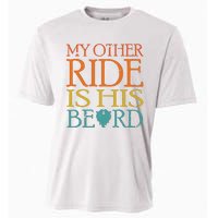 My Other Ride Is His Beard Bearded Guy Wife Girlfriend Tank Top Cooling Performance Crew T-Shirt