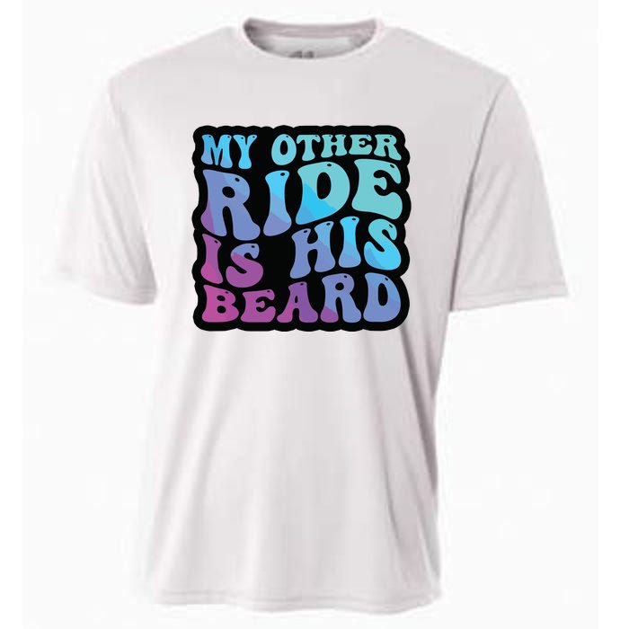 My Other Ride Is His Beard Colorful Groovy Tank Top Cooling Performance Crew T-Shirt