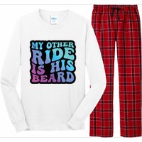 My Other Ride Is His Beard Colorful Groovy Tank Top Long Sleeve Pajama Set