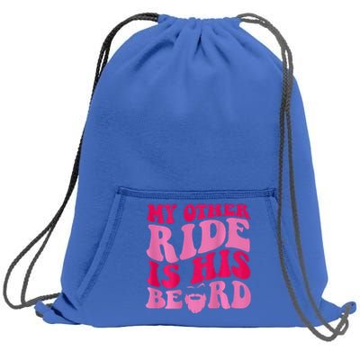 My Other Ride Is His Beard Sweatshirt Cinch Pack Bag