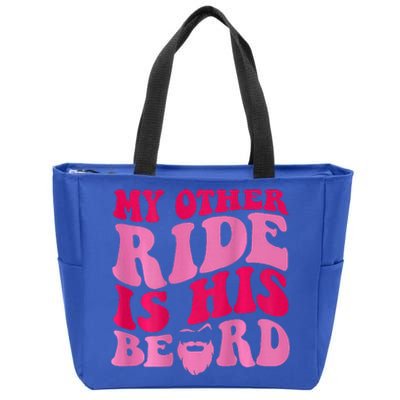 My Other Ride Is His Beard Zip Tote Bag