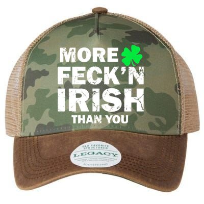 More Feck'n Irish Than You Funny Legacy Tie Dye Trucker Hat