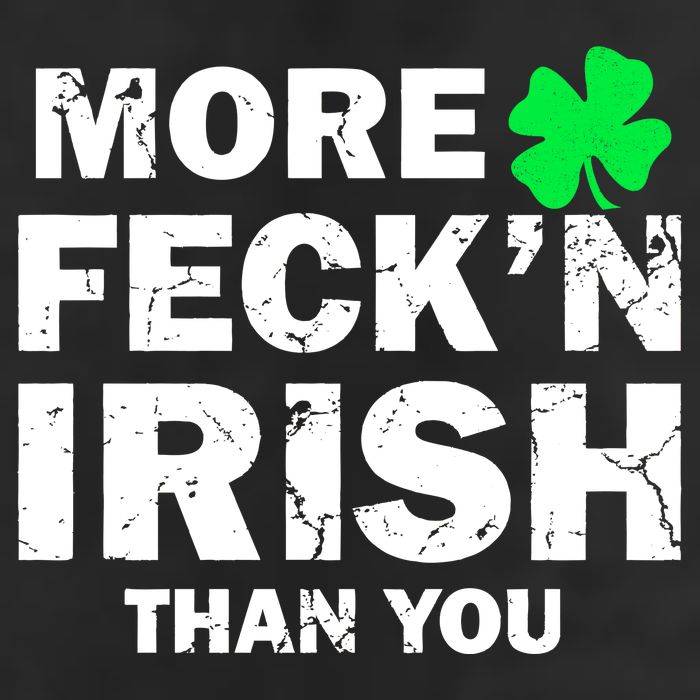 More Feck'n Irish Than You Funny Large Microfiber Waffle Golf Towel