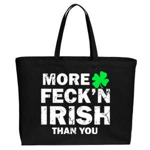 More Feck'n Irish Than You Funny Cotton Canvas Jumbo Tote