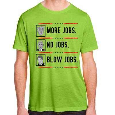 More Jobs No Jobs Blow Jobs Pro Trump Adult ChromaSoft Performance T-Shirt