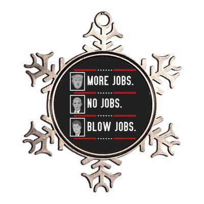 More Jobs No Jobs Blow Jobs Pro Trump Metallic Star Ornament