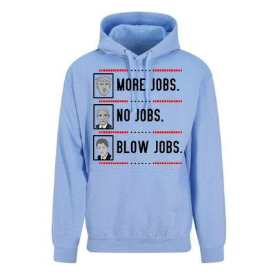 More Jobs No Jobs Blow Jobs Pro Trump Unisex Surf Hoodie