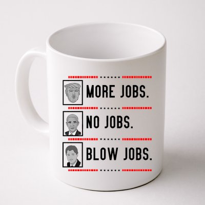 More Jobs No Jobs Blow Jobs Pro Trump Coffee Mug