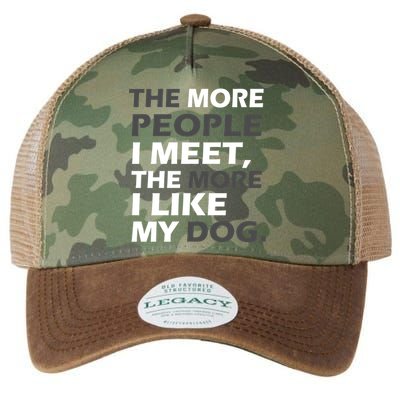 More People I Meet Like My Dog Legacy Tie Dye Trucker Hat