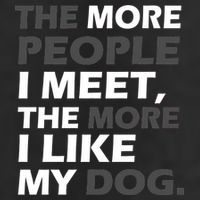 More People I Meet Like My Dog Adult Drive Performance Visor
