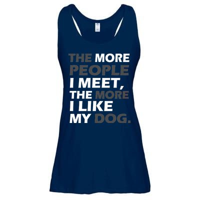 More People I Meet Like My Dog Ladies Essential Flowy Tank