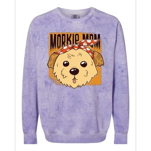 Morkie Mom Colorblast Crewneck Sweatshirt