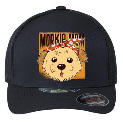 Morkie Mom Flexfit Unipanel Trucker Cap