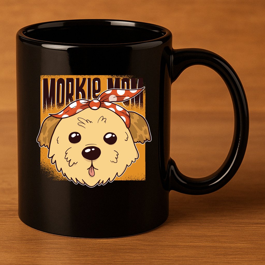 Morkie Mom 11oz C Handle Ceramic Mug