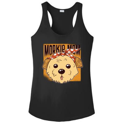 Morkie Mom Ladies PosiCharge Competitor Racerback Tank