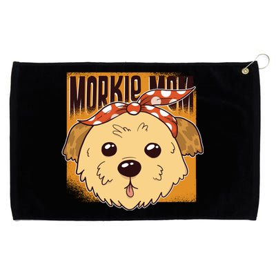 Morkie Mom Grommeted Golf Towel