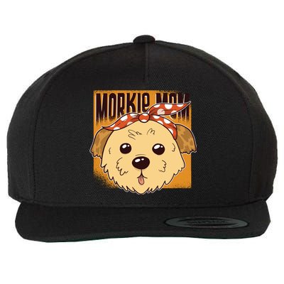 Morkie Mom Wool Snapback Cap