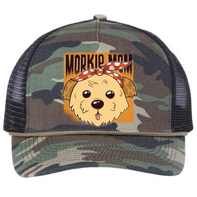 Morkie Mom Retro Rope Trucker Hat Cap