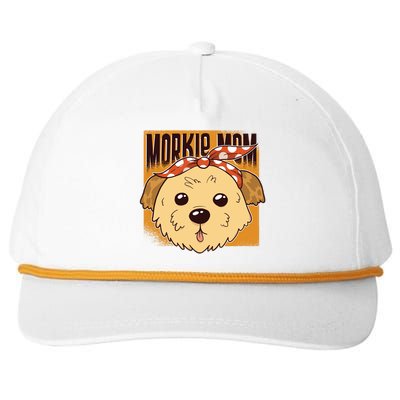 Morkie Mom Snapback Five-Panel Rope Hat