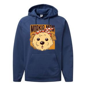 Morkie Mom Performance Fleece Hoodie