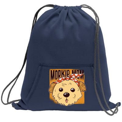 Morkie Mom Sweatshirt Cinch Pack Bag