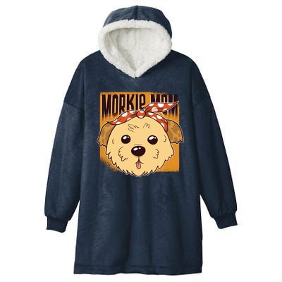 Morkie Mom Hooded Wearable Blanket