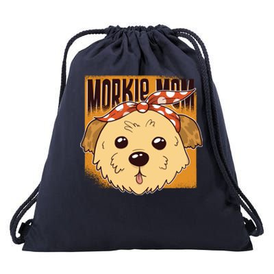 Morkie Mom Drawstring Bag