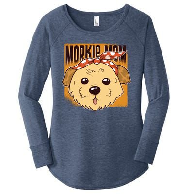 Morkie Mom Women's Perfect Tri Tunic Long Sleeve Shirt