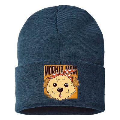 Morkie Mom Sustainable Knit Beanie