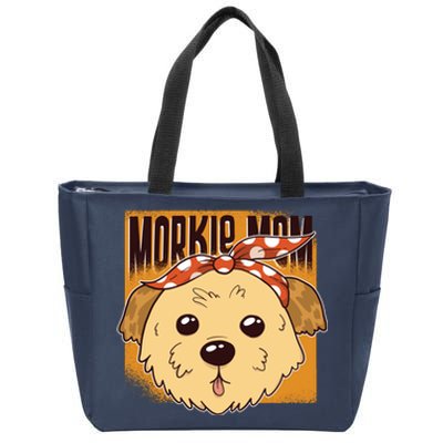 Morkie Mom Zip Tote Bag