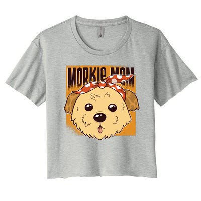 Morkie Mom Women's Crop Top Tee