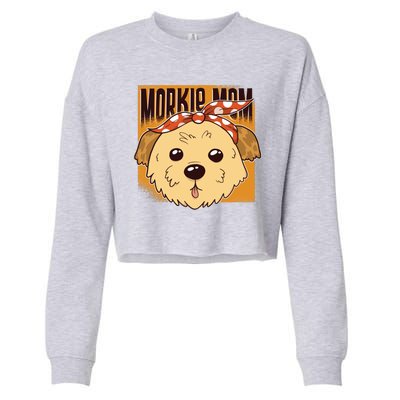 Morkie Mom Cropped Pullover Crew