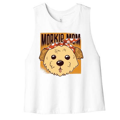 Morkie Mom Women's Racerback Cropped Tank