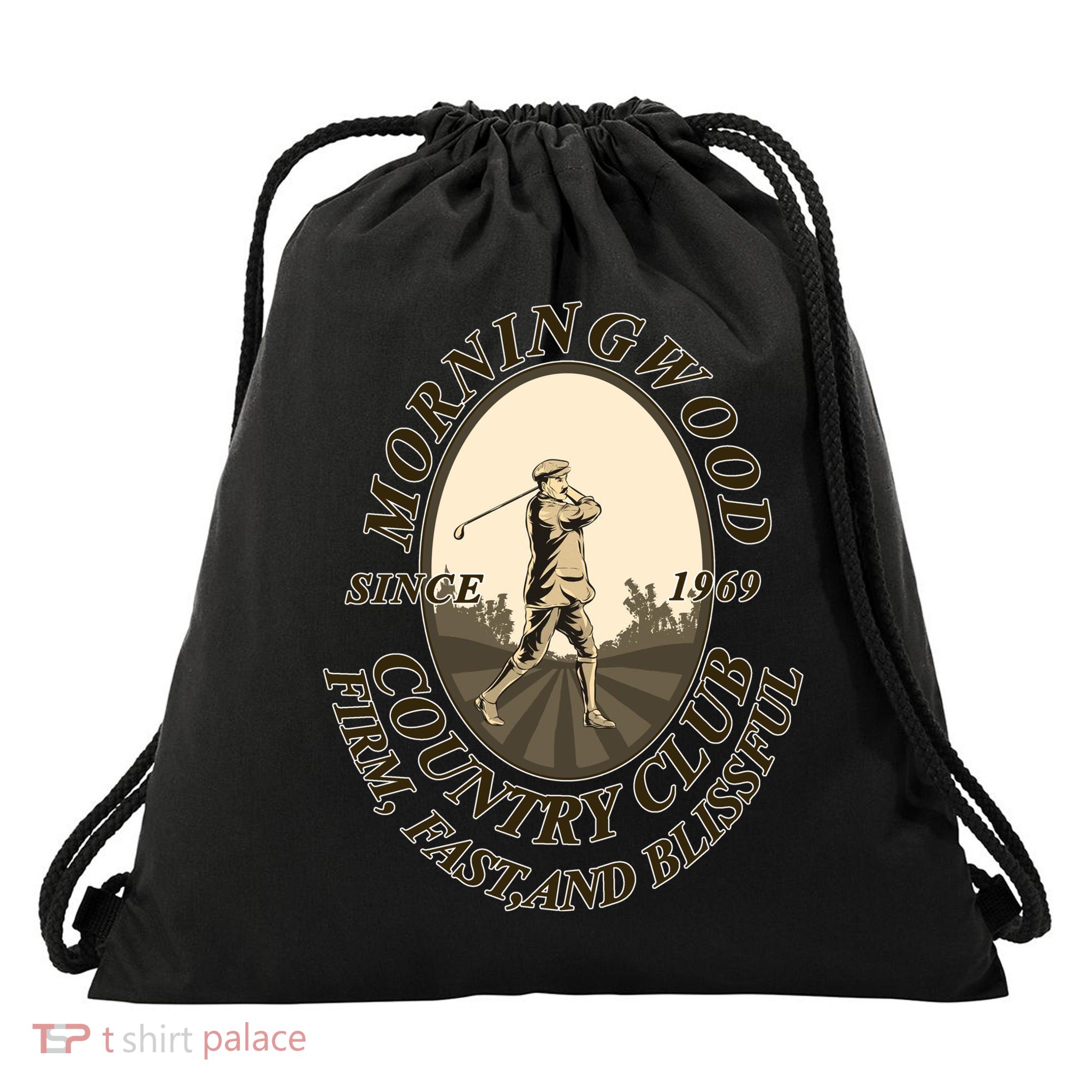 Morningwood Country Club Classic Golf Drawstring Bag