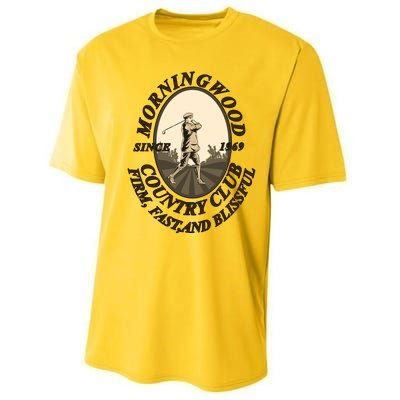 Morningwood Country Club Classic Golf Performance Sprint T-Shirt