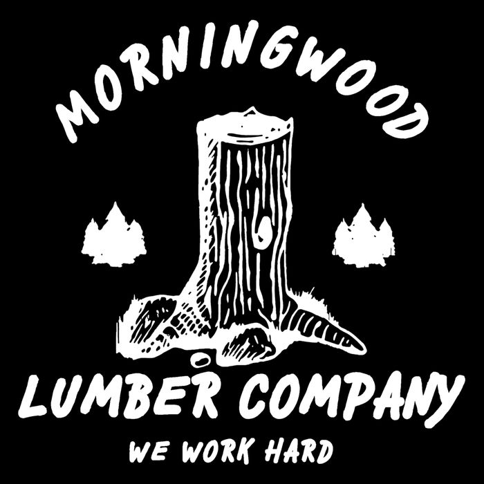 Morningwood Lumber Company We Work Hard Drawstring Bag