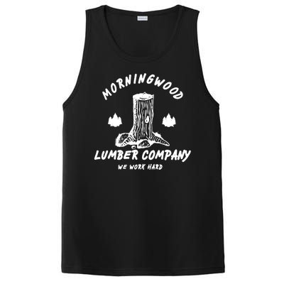 Morningwood Lumber Company We Work Hard PosiCharge Competitor Tank