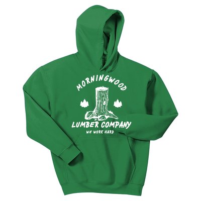 Morningwood Lumber Company We Work Hard Kids Hoodie