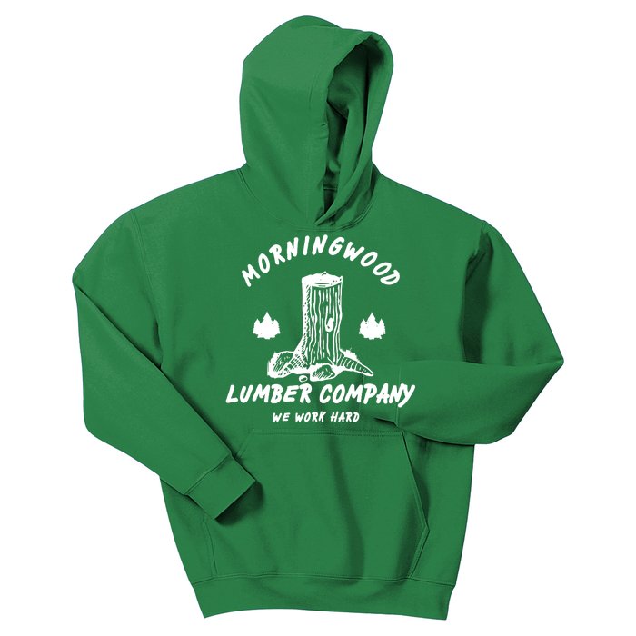 Morningwood Lumber Company We Work Hard Kids Hoodie