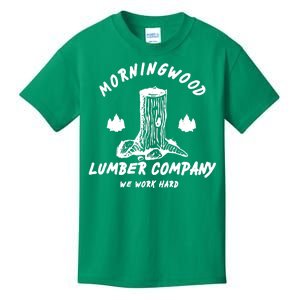 Morningwood Lumber Company We Work Hard Kids T-Shirt