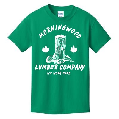 Morningwood Lumber Company We Work Hard Kids T-Shirt