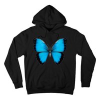 Morpho Butterfly Close Up 3D Hoodie