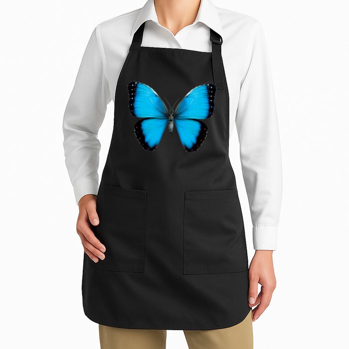Morpho Butterfly Close Up 3D Apron
