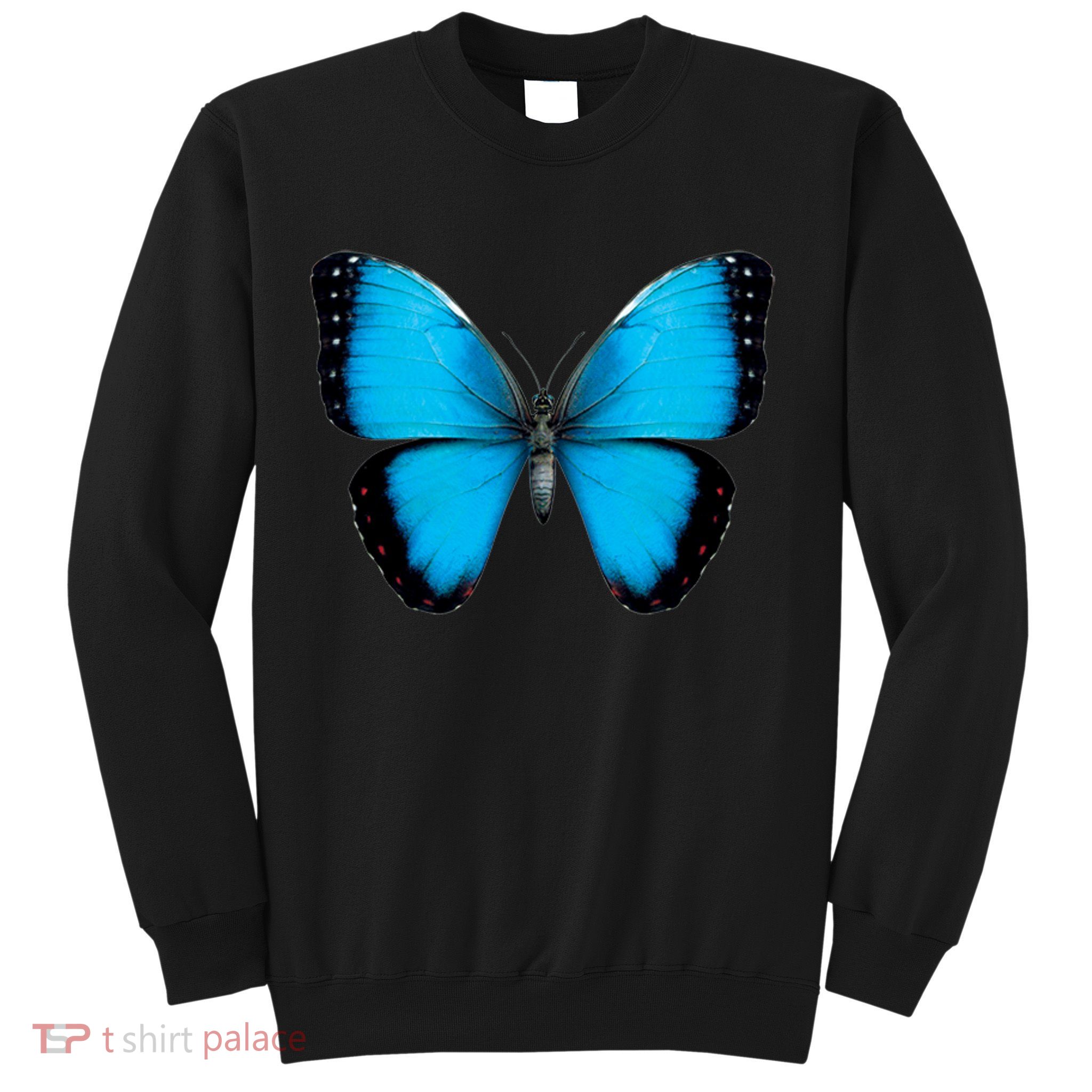 Morpho Butterfly Close Up 3D Sweatshirt