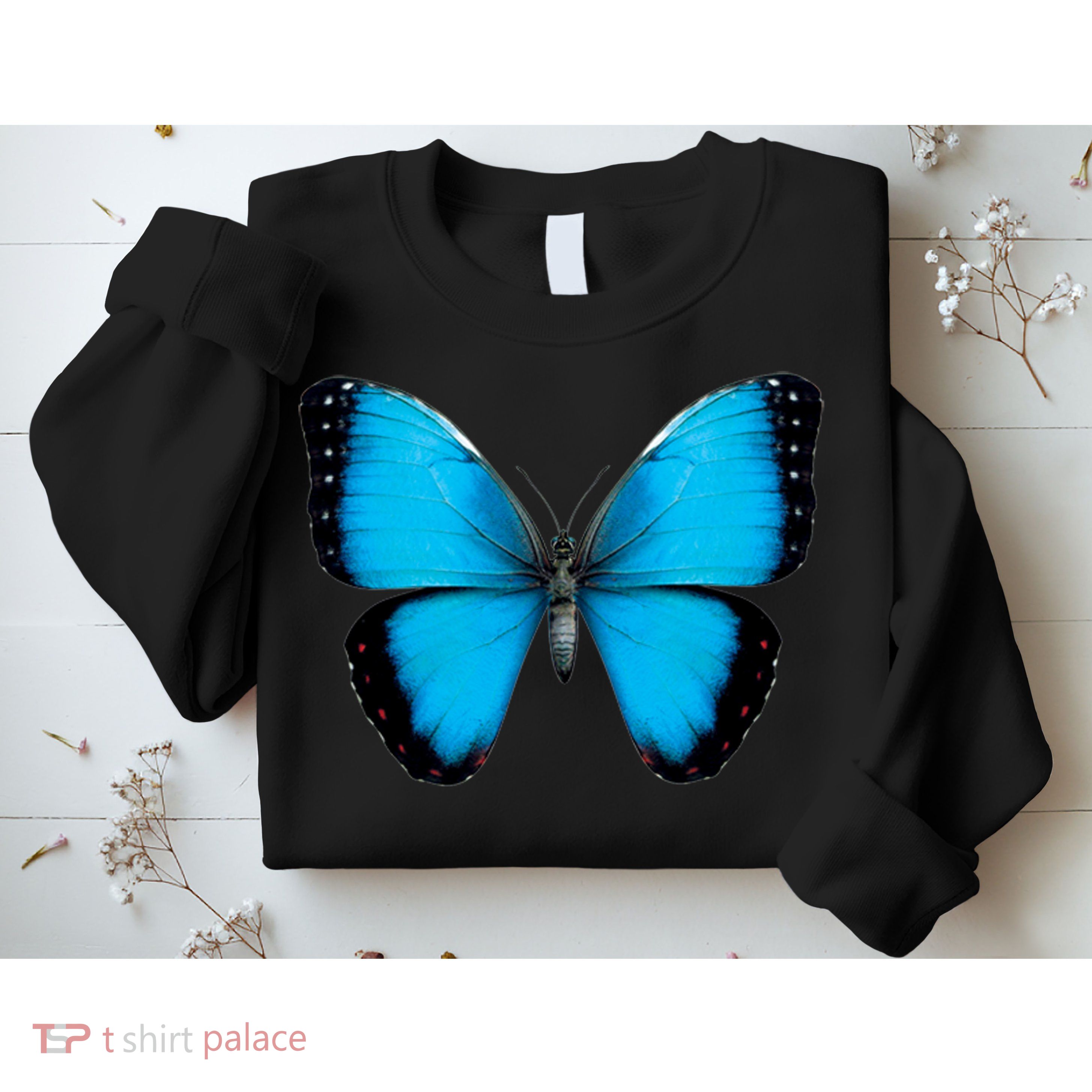 Morpho Butterfly Close Up 3D Sweatshirt