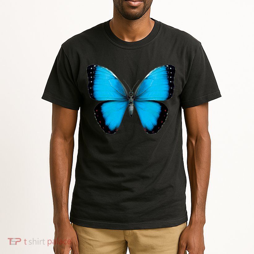 Morpho Butterfly Close Up 3D Tall T-Shirt
