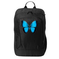 Morpho Butterfly Close Up 3D City Backpack