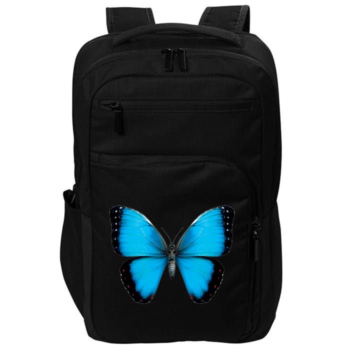 Morpho Butterfly Close Up 3D Impact Tech Backpack