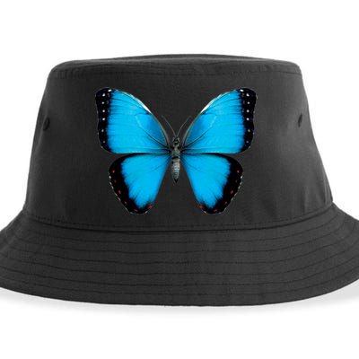 Morpho Butterfly Close Up 3D Sustainable Bucket Hat